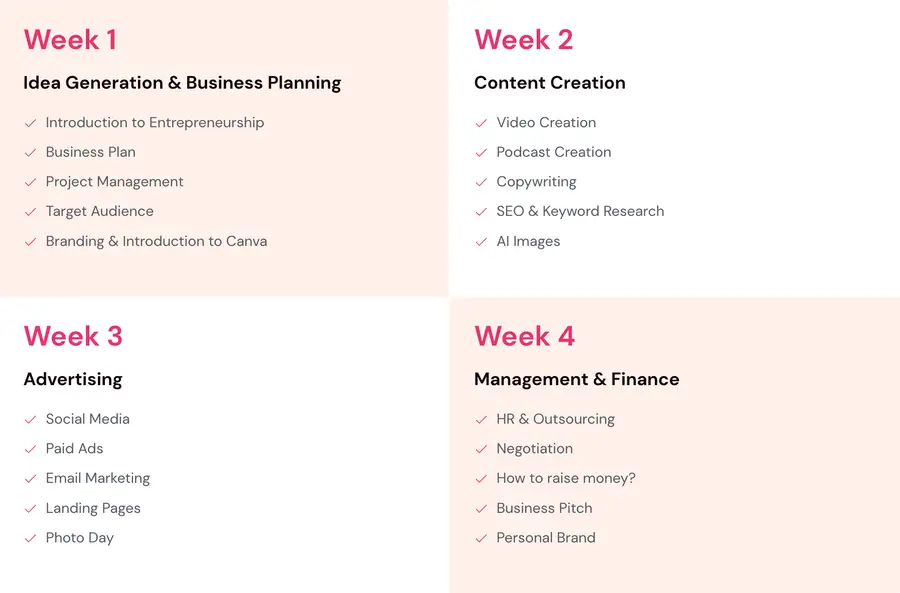 Digital Entrepreneurship Summer Course
